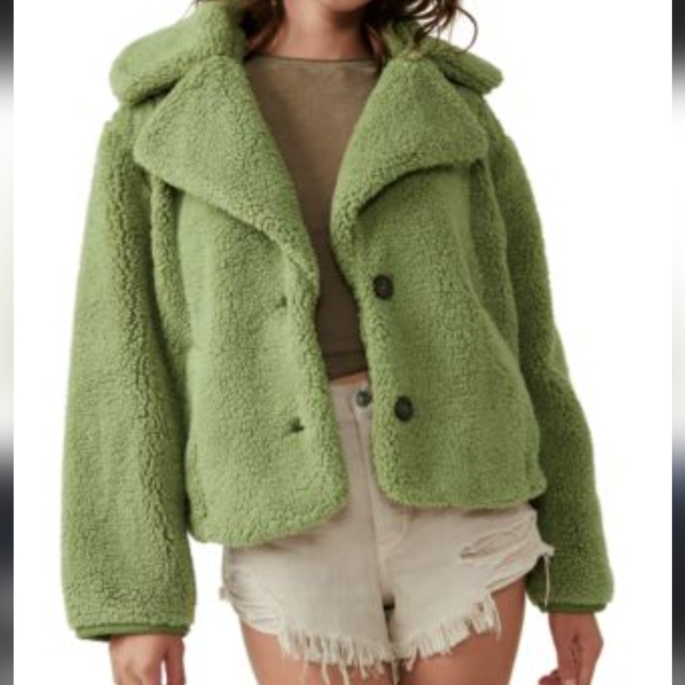 Free People - Joplin Cozy Teddy Jacket, size L, NWT